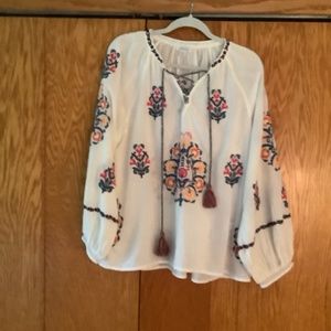 Boho peasant top